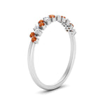 Load image into Gallery viewer, minimalist-orange-sapphire-stacking-band-in-white-gold-FD9962BGSAORANGLE3-NL-WG.jpg
