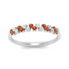Load image into Gallery viewer, minimalist-orange-sapphire-stacking-band-in-white-gold-FD9962BGSAORANGLE3-NL-WG.jpg