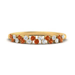 Load image into Gallery viewer, minimalist-orange-sapphire-stacking-band-in-yellow-gold-FD9962BGSAORANGLE3-NL-YG.jpg
