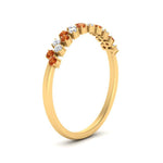 Load image into Gallery viewer, minimalist-orange-sapphire-stacking-band-in-yellow-gold-FD9962BGSAORANGLE3-NL-YG.jpg
