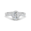 Load image into Gallery viewer, minimalist-oval-cut-natural-diamond-vine-halo-ring-in-white-gold-FD9126OVR-NL-WG