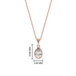 Load image into Gallery viewer, Bezel Pear Water Drop Solitaire Pendant
