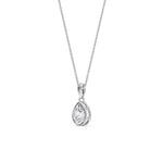 Load image into Gallery viewer, Bezel Pear Water Drop Solitaire Pendant
