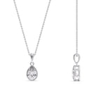 Load image into Gallery viewer, Bezel Pear Water Drop Solitaire Pendant
