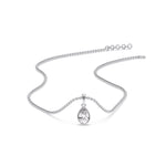 Load image into Gallery viewer, Bezel Pear Water Drop Solitaire Pendant
