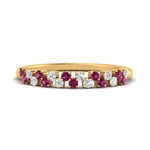 Load image into Gallery viewer, minimalist-pink-sapphire-stacking-band-in-yellow-gold-FD9962BGSADRPIANGLE3-NL-YG.jpg
