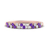 Load image into Gallery viewer, minimalist-purple-topaz-stacking-band-in-rose-gold-FD9962BGVITOANGLE3-NL-RG.jpg