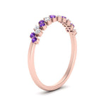 Load image into Gallery viewer, minimalist-purple-topaz-stacking-band-in-rose-gold-FD9962BGVITOANGLE3-NL-RG.jpg
