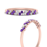 Load image into Gallery viewer, minimalist-purple-topaz-stacking-band-in-rose-gold-FD9962BGVITOANGLE3-NL-RG.jpg
