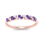 Load image into Gallery viewer, minimalist-purple-topaz-stacking-band-in-rose-gold-FD9962BGVITOANGLE3-NL-RG.jpg
