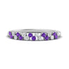 Load image into Gallery viewer, minimalist-purple-topaz-stacking-band-in-white-gold-FD9962BGVITOANGLE3-NL-WG.jpg