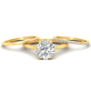 Load image into Gallery viewer, minimalist-round-solitaire-bridal-set-with-pave-band-and-plain-band-in-yellow-gold-fdsr11737angle4-nl-yg.jpg?v=1775815897