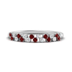 Load image into Gallery viewer, minimalist-ruby-stacking-band-in-white-gold-FD9962BGRUDRANGLE3-NL-WG.jpg
