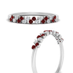 Load image into Gallery viewer, minimalist-ruby-stacking-band-in-white-gold-FD9962BGRUDRANGLE3-NL-WG.jpg
