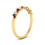 Load image into Gallery viewer, minimalist-ruby-stacking-band-in-yellow-gold-FD9962BGRUDRANGLE3-NL-YG.jpg
