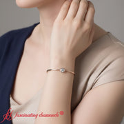 minimalist-solitaire-bangle-bracelet-rose-gold-fdbrc9222-0.50ct-model