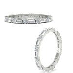 Load image into Gallery viewer, modern-baguette-&amp;-round-eternity-stack-ring-in-white-gold-fdewb318angle3-nl-wg
