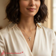 modern-baguette-diamond-cross-necklace-in-yellow-gold-FDPD10798