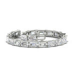 Load image into Gallery viewer, modern-east-west-set-emerald-cut-bracelet-white-gold-fdbrc10220emangle4-17-00ct-nl-wg
