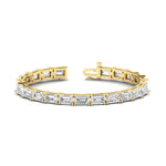 Load image into Gallery viewer, modern-east-west-set-emerald-cut-bracelet-yellow-gold-fdbrc10220em-17-00ct-nl-yg
