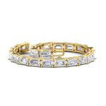 Load image into Gallery viewer, modern-east-west-set-emerald-cut-bracelet-yellow-gold-fdbrc10220emangle4-17-00ct-nl-yg
