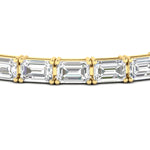 Load image into Gallery viewer, modern-east-west-set-emerald-cut-bracelet-yellow-gold-fdbrc10220emangle5-17-00ct-nl-yg
