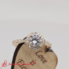 Load image into Gallery viewer, modern-vine-halo-ring-with-round-lab-created-diamond-in-yellow-gold-FD9126ROR-fancyimage3