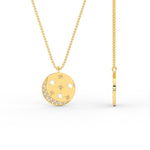 Load image into Gallery viewer, disc-moon-and-stars-diamond-pendant-in-FDPD3055NW-F1
