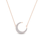 Load image into Gallery viewer, moon-necklace-diamond-pendant-in-FDPD9197ANGLE1-NL-RG