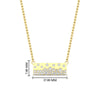 Load image into Gallery viewer, mountain-diamond-flush-set-bar-pendant-necklace-in-FDPD11362-NL-YG