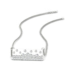 Load image into Gallery viewer, mountain-diamond-flush-set-bar-pendant-necklace-in-FDPD11362-NL-WG
