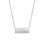 Load image into Gallery viewer, mountain-diamond-flush-set-bar-pendant-necklace-in-FDPD11362-NL-WG

