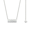 Load image into Gallery viewer, mountain-diamond-flush-set-bar-pendant-necklace-in-FDPD11362-NL-WG