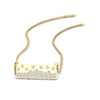 Load image into Gallery viewer, mountain-diamond-flush-set-bar-pendant-necklace-in-FDPD11362-NL-YG