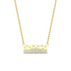 Load image into Gallery viewer, mountain-diamond-flush-set-bar-pendant-necklace-in-FDPD11362-NL-YG