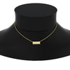 Load image into Gallery viewer, mountain-diamond-flush-set-bar-pendant-necklace-in-FDPD11362-NL-YG