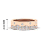 Load image into Gallery viewer, mountain-diamond-mens-wedding-band-in-rose-gold-FD11127-RG-HW.jpg