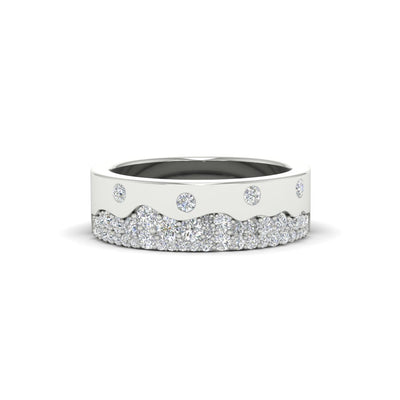 Mountain Stone Mens Wedding Ring