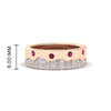 Load image into Gallery viewer, mountain-diamond-mens-wedding-band-with-pink-sapphire-in-rose-gold-FD11127GSADRPI-NL-RG-HW.jpg