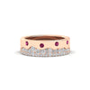 Load image into Gallery viewer, mountain-diamond-mens-wedding-band-with-pink-sapphire-in-rose-gold-FD11127GSADRPI-NL-RG.jpg