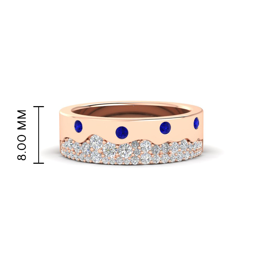 Mountain Stone Mens Wedding Ring