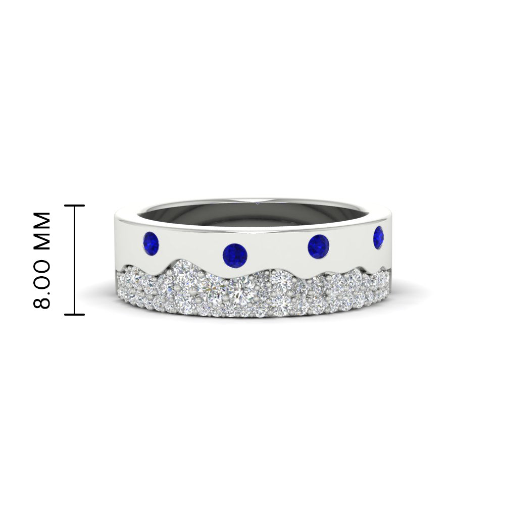 Mountain Stone Mens Wedding Ring