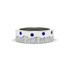 Load image into Gallery viewer, mountain-diamond-mens-wedding-band-with-sapphire-in-white-gold-FD11127GSABL-NL-WG.jpg
