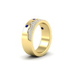 Load image into Gallery viewer, Mountain Stone Mens Wedding Ring
