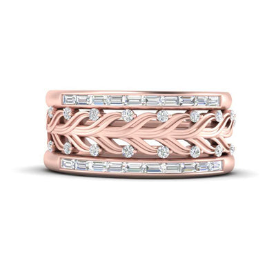 Multi Band Women Stackable Ring