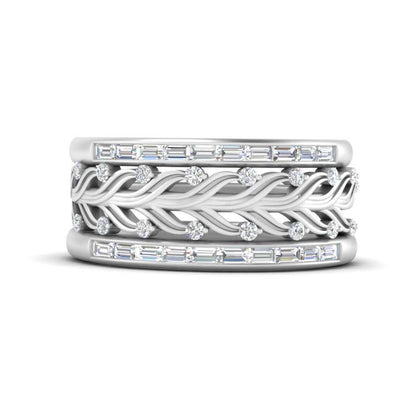 Multi Band Women Stackable Ring