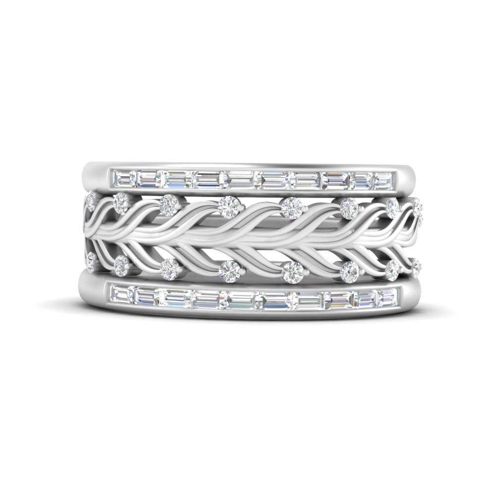 Multi Band Women Stackable Ring