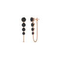 Thumbnail 26 - multi-black-diamond-chain-stud-earrings-in-rose-gold-FDEAR11134GBLACK-NL-RG