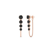 multi-black-diamond-chain-stud-earrings-in-rose-gold-FDEAR11134GBLACK-NL-RG