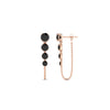 Load image into Gallery viewer, multi-black-diamond-chain-stud-earrings-in-rose-gold-FDEAR11134GBLACK-NL-RG